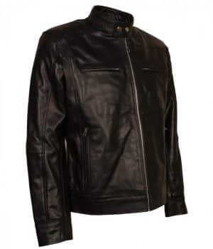 Black Men's Genuine Leather Jacket - US Leather Mart