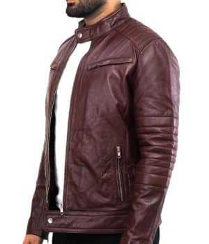 Cafe Racer Crumlin Leather Jacket