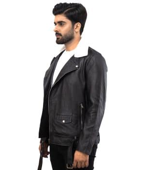 Fur Collar Auckland Leather Jacket