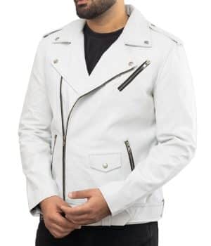 White Kingstown Negan Leather Jacket