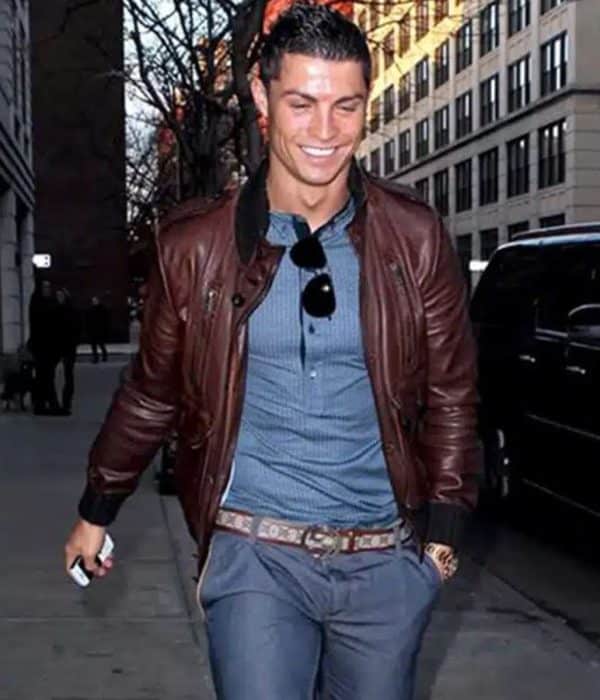 Cristiano Ronaldo Bomber Leather Jacket