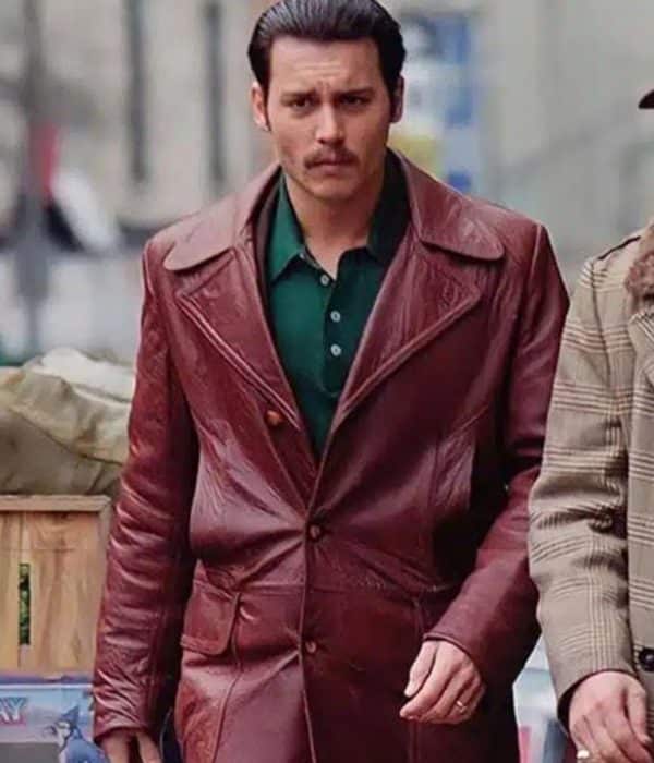 Johnny Depp Donnie Brasco Leather Coat