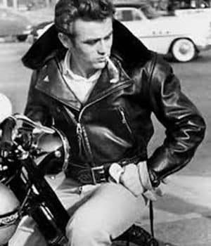 James Dean Biker Leather Jacket