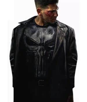 Jon Bernthal The Punisher Leather Trench Coat