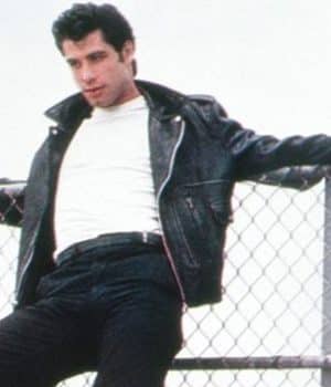 John Travolta Danny Zuko Leather Jacket